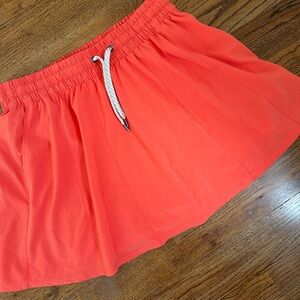 Vuori Athletic Skort-melon-large  with Drawstring Waist
